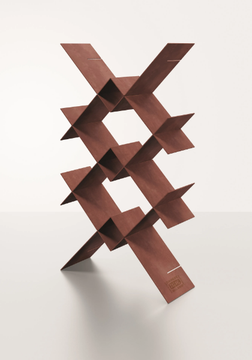 STRUTTURA CONTINUA - Sectional modular Corten™ bookcase by Danese Milano - view 3